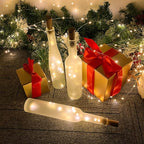 Dual Battery Pack LED Bottle Lights, 6.6ft 20led Double The Lighting Time, for Indoor and Outdoor use, for Christmas,(15 Pack, Warm White（Dual Battery Pack）)