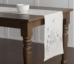 Maison d' Hermine Table Runner 100% Cotton Single Layer Table Runners 108 inches Long Decorative for Home Kitchen Dining Party Baby Shower Wedding Bridal Shower Spring Summer (Flore, 14.50" x 108")