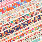 emmoolife 35 Rolls Washi Tape Set, Colorful Cute Floral Writable Decorative Tapes for Scrapbooking and Bullet Journaling, Junk Journal Supplies, DIY Planner Art, 5-30mm Wide 9.84ft Long/Roll