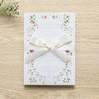 PONATIA 50PCS Vellum Jackets for 5x7 Invitation Cards- 135GSM Wild Flowers Printed Vellum Sleeves, Quinceanera Wedding Invitation Cards Wraps, Transparent Christmas Gift Cards Jackets
