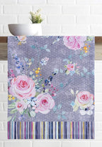 Maison d' Hermine Table Runner 100% Cotton Single Layer Table Runners 72 inches Long Decorative for Home Dining Party Wedding Bridal Shower Spring Summer (Sweet Rose Lavender - Lush, 14.50" x 72")