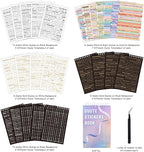 3000+ Pcs Word Stickers for Journaling, 50 Sheets Gold Foil Art Scrapbook Quote Stickers for Junk Journal, Scrapbooking Supplies Small Talk DIY Decorative Gift for Women Teen Girls