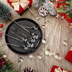 22 Pcs Clear Glass Teardrop Christmas Ornaments Crystal Raindrop Hanging Ornaments Crystal Chandelier Drop Pendant Icicles Decorations for Christmas Tree Winter Party Supplies (4 Medium Size)