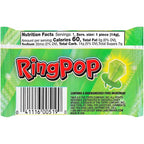 Ring Pop Green Halloween Candy Lollipops, 30Ct Bulk Candy Individually Wrapped in Green Watermelon Flavor, Full Size, Fun Hard Candy For Trick or Treat, Halloween Bowls, Gifts, Party Favors for Kids