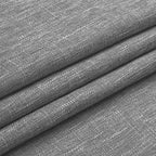 Vision Home Gray Pinch Pleated Semi Sheer Curtains Textured Light Filtering Window Curtains 84 inch for Living Room Bedroom Rayon Blended Charcoal Grey Pinch Pleat Drapes with Hooks 2 Panels 40"Wx84"L