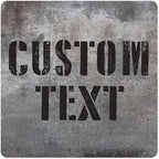 Custom Sign, Custom Street Sign, 11 Font Colors, 13 Font Styles, 4 Hole Options, 22 Sizes, 18x18 Inches, Rust Free DiBound, Fade Resistant, Made in USA by My Sign Center (Grunge Metal)