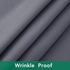 Biscaynebay Textured Fabric Square Tablecloth 54x54 Inch, Dark Grey Water Resistant Spill Proof Table Cloth Small Card Folding Table Covers for Dining, Kitchen, Wedding and Parties, Machine Washable