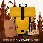 Dingbats* Wildlife Plain Journal Notebook A5 - Vegan Leather Hard Cover, Ideal for Work, Travel - Pocket, Elastic Closure, Bookmark