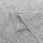 maxmill Flaxy Faux Linen Tablecloth with 2-Tone Slubby Texture Wrinkle Resistant Anti-Shrink Soft Table Cloth for Kitchen Dining Restaurant Tabletop for Event Dinner Round 70 Inch Light Gray