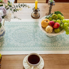 Table Runner 48 Inches Long,Waterproof Boho Table Runner with Tassel Fringe,Table Runners for Party Coffee Table