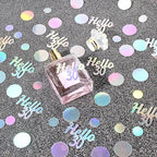 Hello 30 Birthday Confetti for Tables Iridescent Circle Dots Happy 30th Birthday Party Decorations for Her Women Thirty Years Old Birthday Table Scatters Confetti Decor Supplies 300PC