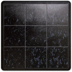 Big Floors 3X3LUXBLAKFLOOR Modular Interlocking Lightweight Plastic Dance Floor Kit (3' x 3'), Luxury Black, 21 Piece
