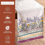 Maison d' Hermine Table Runner 100% Cotton Double Layer Table Runners 108 inches Long Decorative for Home Kitchen Dining Party Wedding Bridal Shower Spring Summer (Fanny Lavender, 14.50" x 108")