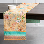 Maison d' Hermine Table Runner 100% Cotton Double Layer Table Runners 72 inches Long Decorative for Home Kitchen Dining Party Wedding Bridal Shower Spring Summer (Luxury Loft – Peach, 14.50" x 72")