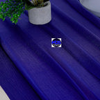 MDS 2 Pack 14ft Chiffon Table Runner 29 x 170 Inches Sheer Wedding Runner Romantic Rustic Table Runner for Wedding Decorations, Birthday Parties, Bridal Shower Party Arch Decor - Royal Blue