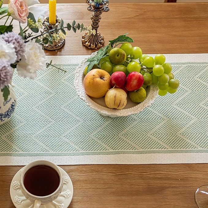 Table Runners 138 Inches,Waterproof Boho Table Runner with Tassel Fringe,Table Runner for Party Coffee Table