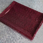 JYFLZQ Burgundy Sequin Backdrop Curtains 8ft x 8ft 1 Panel Glitter Photo Booth Backdrops Sparkly Photography Background Drapes for Parties Wedding Bridal Showers