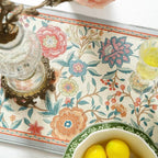 Floral Printed Table Runner for Table,Decorative Linen 87 Inches Long Table Runners,Farmhouse Coffee Decor Tabletop for Kitchen,Dining,Party,Home,Christmas,12"*87"