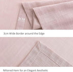 maxmill Lux Faux Linen Tablecloth with Slubby Yarn Textured Weaves Wrinkle Resistant Anti-Shrink Soft Table Cloth for Kitchen Dining Restaurant Tabletop Rectangle 60 x 120 Inch Blush