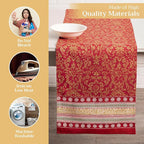 Maison d' Hermine Table Runner 100% Cotton Double Layer Table Runners 108 inches Long Decorative for Home Kitchen Dining Party Baby Shower Wedding Bridal Shower (Sofia, 14.50" x 108")