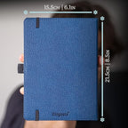 Dingbats* Wildlife Lined Writing Journal Notebook A5 - Vegan Leather Hardcover - Ideal for Work, Travel - Pocket, Elastic Closure, & Bookmark