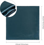 36 Pack Square Satin Dinner Napkins, 16x16 Inches Silky Soft Smooth Table Cloth Napkins for Restaurant Weddings Banquet Party Decoration, Deep Sea Blue