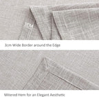 maxmill Flaxy Faux Linen Table Cloth with 2-Tone Slubby Texture Wrinkle Resistant Anti-Shrink Soft Tablecloth for Kitchen Dining Tabletop for Buffet Banquet Parties Rectangle 52 x 70 Inch Linen