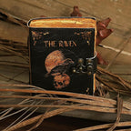 Leather Gothic Journal Magical Raven Skull Spiral Notebook Mystery Crow Journal Grimoire Witchcraft Spellwork Journal Great for Halloween and Raven Lovers Aesthetic Leather Journal for Men and Women