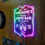 ADVPRO Personalized Your Name Home Bar RGB Dynamic Glam LED Sign - Cut-to-Edge Shape - Smart 3D Decoration - Multicolor Signage st06s32-fnd-p11b-tm-c