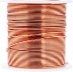 Mandala Crafts 20 Gauge Anodized Aluminum Craft Wire for Jewelry Making - 450 FT Colored Flexible Silver Copper True Blue Brown Red Kelly Green Wire - Bendable for Bonsai Armature Crafting Sculpting