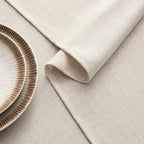 MIULEE Grayish White Linen Tablecloth 60x104 Inch Rectangle Table Cloth Waterproof,Stain Resistant & Wrinkle Resistant for Dining Party Wedding