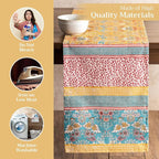 Maison d' Hermine Table runner 100% Cotton Single Layer Table Runners 108 inches long Decorative for Home Kitchen Dining Party Baby Shower Wedding Bridal Shower Spring Summer (Marquise, 14.50" x 108")