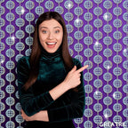 Discos Dancing Ball Shaped Party Backdrop - GREATRIL Prom Fringe Curtain Backdrop with Sparking Surface for Birthdays Discos Graduation New Years Party Decoration - 3.2ft x 6.5ft - 2 Packs