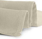Gee Di Moda Rectangle Tablecloth - 60 x 126 Inch Ivory Table Cloth for 8 Foot Rectangle Table - Heavy Duty Washable Fabric - for 8 Ft Buffet Table, Holiday Party, Dinner, Wedding & Baby Shower