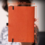 Dingbats A5 Wildlife Dotted Notebook Journal - Premium Vegan Leather Softcover Executive Journal for Women & Men - Work, Note Taking, Writing & Travel
