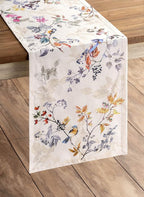 Maison d' Hermine Table Runner 100% Cotton Single Layer Table Runners 60 inches Long for Thanksgiving Christmas Decorations Home Kitchen Dining Party Wedding (Equinoxe - Beige, 14.5" x 60")