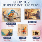 Wanderings Handmade Vintage Deckle Edge Blank Paper - 5.8x8.3 (A5) - A5 Package of 50 for Writers Invitations Crafts - Thick 150 GSM Recycled Paper