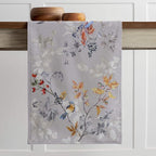 Maison d' Hermine Table Runner 100% Cotton Double Layer Table Runners 108 inches Long for Thanksgiving Christmas Decorations Home Kitchen Dining Party Wedding (Equinoxe - Grey, 14.5" x 108")
