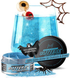 MONÉGASQUE Skyline Blue Edible Glitter for Drinks 10g – Blue Edible Glitter for Cakes & Halloween Cupcakes - Champagne, Beverage, & Cocktail Drink - Food Decorating Sprinkles & Cake Decorations Spray