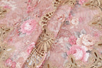 vctops Damask Lace Patchwork Tablecloth Luxury Square Small Table Cover Elegant Floral Embroidered Lace Table Cloth for Party Kitchen Dinning Picnic Decoration (Type D,32"x32")