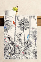 Maison d' Hermine Table Runner 100% Cotton Single Layer Table Runners 36 inches Long for Thanksgiving Christmas Decorations Home Kitchen Dining Party Wedding (Amazonia, 14.5" x 36")
