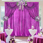 Purple Sequin Backdrop Curtains - 4.8x8FT Wrinkle-Free Glitter Drapes for Halloween Decoration Birthdays Weddings Graduations