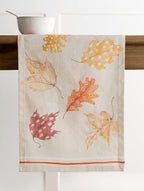 Maison d' Hermine Table Runner 100% Cotton Single Layer Table Runners 72 inches Long for Thanksgiving Christmas Decorations Home Kitchen Dining Party Wedding (Colours of Autumn, 14.5" x 72")