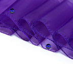 MDS Pack of 125 PCS Organza Chair Sashes Wider Dining Chair Bows Ribbon Tie Back for Wedding Party Birthday Bridal Shower Reception Event Banquet Home Chair Cover Decoration - Purple
