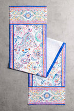 Maison d' Hermine Table Runner 100% Cotton Single Layer Table Runners 108 inches Long Decorative for Home Kitchen Dining Party Wedding Bridal Shower Spring Summer (Indian Floral, 14.50" x 108")