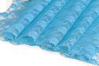 MDS Pack of 25Wedding 12 x 108 inches Lace Table Runner for Wedding, Decorations for Birthday Parties, Banquets, Graduations, Engagements, and Runners fit Rectangle, Round Table- Turquoise