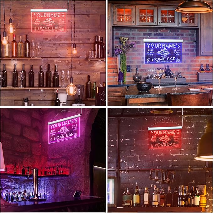 ADVPRO Personalized Your Name Custom Home Bar Beer Established Year Single Color LED Neon Sign 24 x 16 Inches st4s64-p11-tm-r