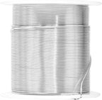 Mandala Crafts 22 Gauge Anodized Aluminum Craft Wire for Jewelry Making - 450 FT Colored Flexible Silver Copper Tone Wire - Bendable for Bonsai Armature Crafting Sculpting
