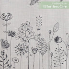 Maison d' Hermine Table Runner 100% Cotton Single Layer Table Runners 108 inches Long Decorative for Home Kitchen Dining Party Baby Shower Wedding Bridal Shower Spring Summer (Flore, 14.50" x 108")