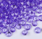 1000pcs/ Pack Wedding Table Acrylic Diamond Scatter Crystals Confetti Acrylic Gems Vase Fillers Rhinestones for Wedding, Bridal Shower, Vase Beads Decorations (10mm, Violet)